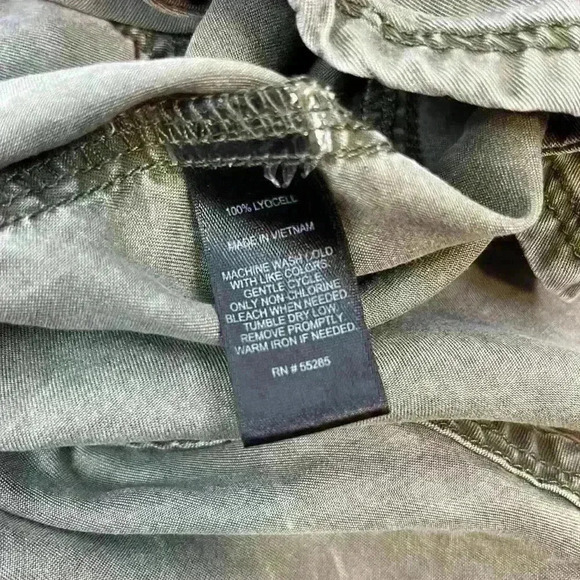 Express Long Button Front V-Neck Dress Size M - Picture 6 of 11